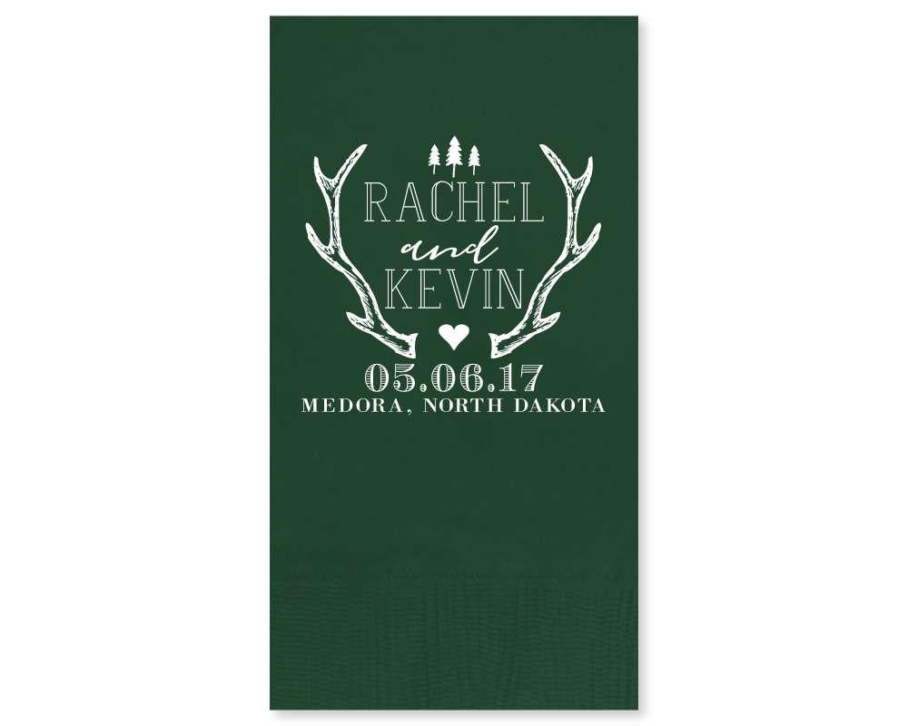 Cheers to Many Years Cocktail Guest Towel Design #1681