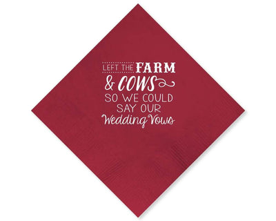 Our Country Wedding | Barn Napkins #1682