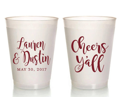 Cheers Ya'll Frosted Cups #1684