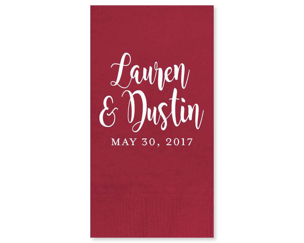 Custom Wedding Guest Towels #1684