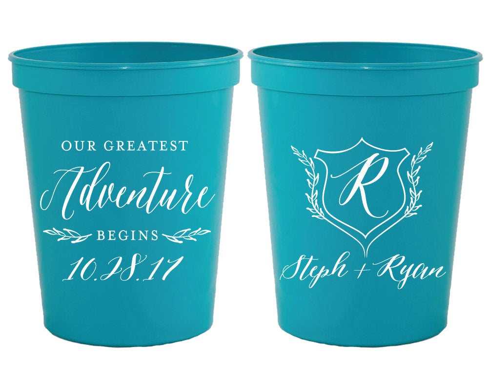 The Adventure Begins | Shield Monogram Stadium Cups #1688