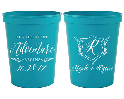 The Adventure Begins | Shield Monogram Stadium Cups #1688