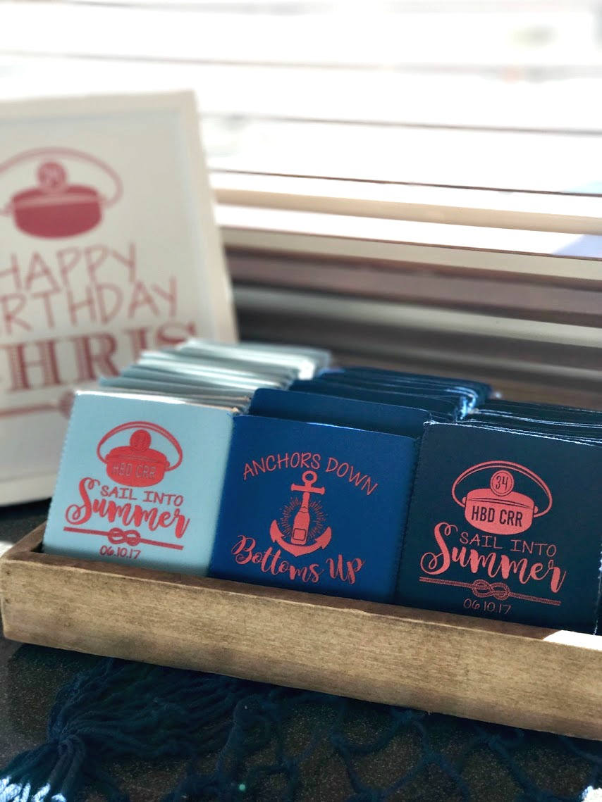 Sail Into Summer Can Cooler Design #1701