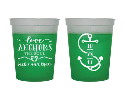 Anchor Nautical Infinity Knot Color Changing Cup Design #1714