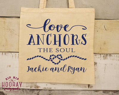 Love Anchors the Soul Tote Bag Design #1714