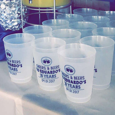 Cheers and Beers Frosted Cups #1696