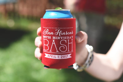 Crawfish Boil Birthday Can Cooler Design #1695