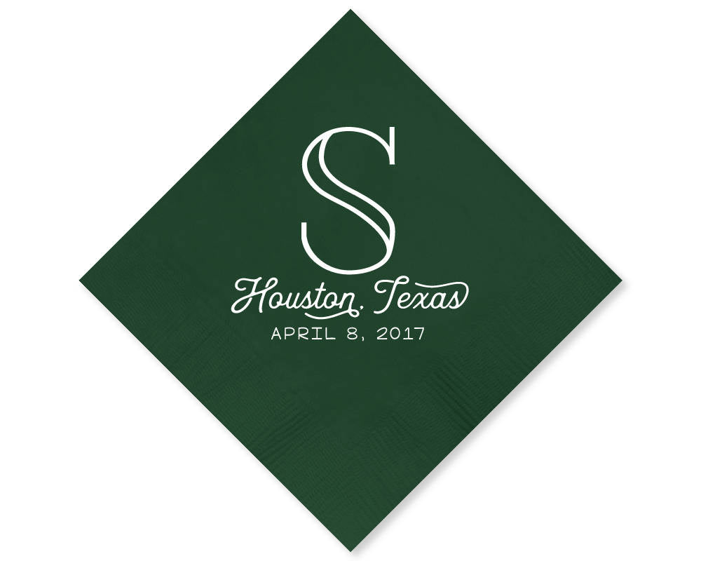 Custom Monogrammed Napkins #1715