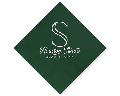 Custom Monogrammed Napkins #1715