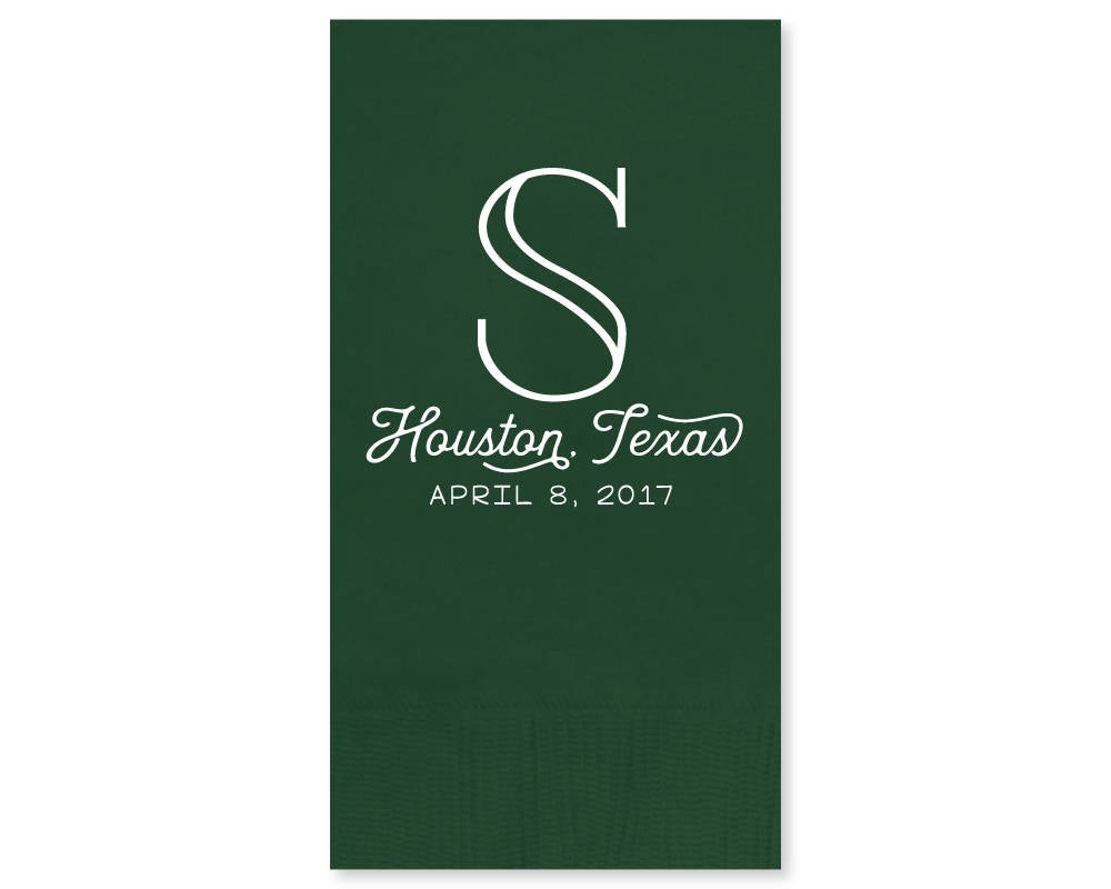 Custom Monogrammed Guest Towels #1715