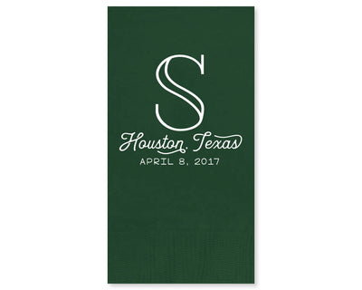 Custom Monogrammed Guest Towels #1715