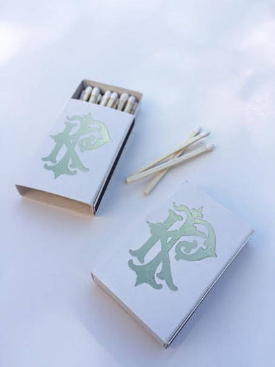 Custom Foil Initial Matchboxes