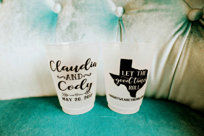 Let the Good Times Roll Texas Frosted Cups #1508