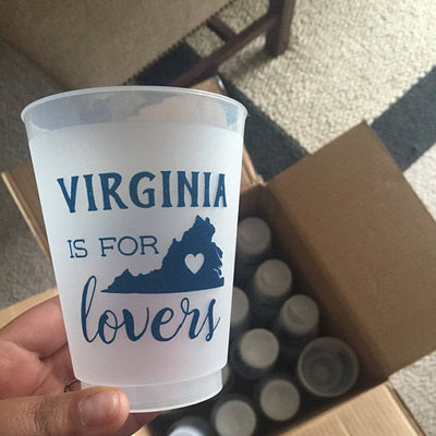 Let the Good Times Roll Texas Frosted Cups #1508