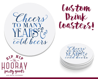 Cheers to Many Years Coasters #1720