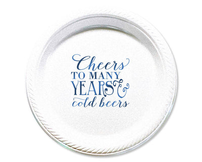 Cheers to Many Years Plates #1720