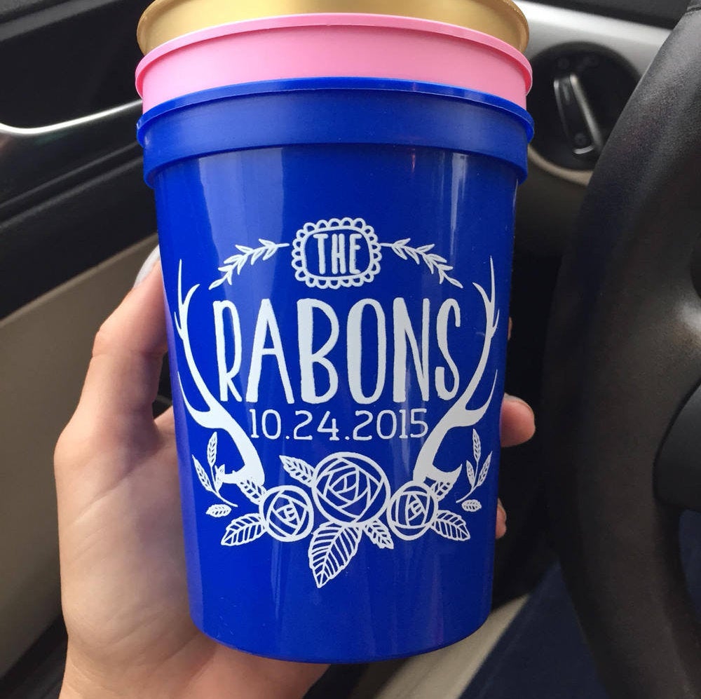 Personalized Party Favor Stadium Cups #1055