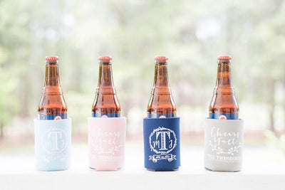 Cheers Ya'll Wedding Can Coolers #1024