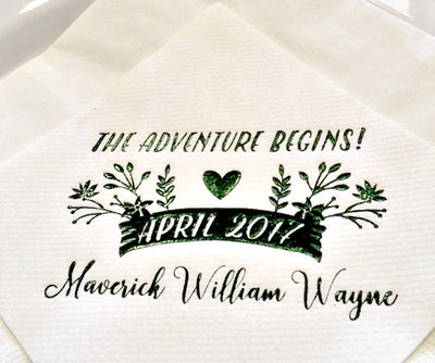 The Adventure Begins Beverage Napkins #1703