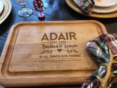 Personalized Cutting Board, Christmas