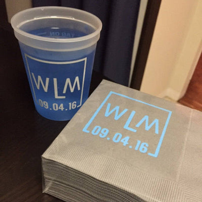 Custom Business Company Logo Beverage Napkins