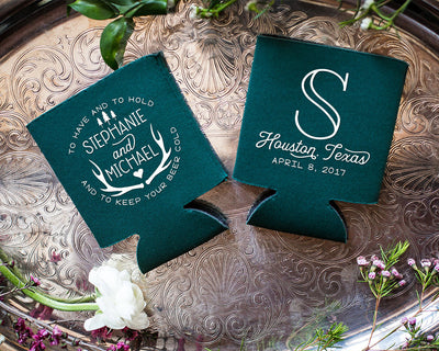 To Have and To Hold Southern Wedding Can Coolers #1715