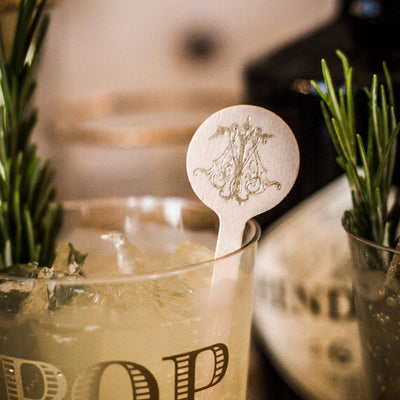 Duogram Wedding Stir Sticks #1740