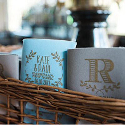 Personalized Wedding Monogram Can Cooler Deisgn #1055