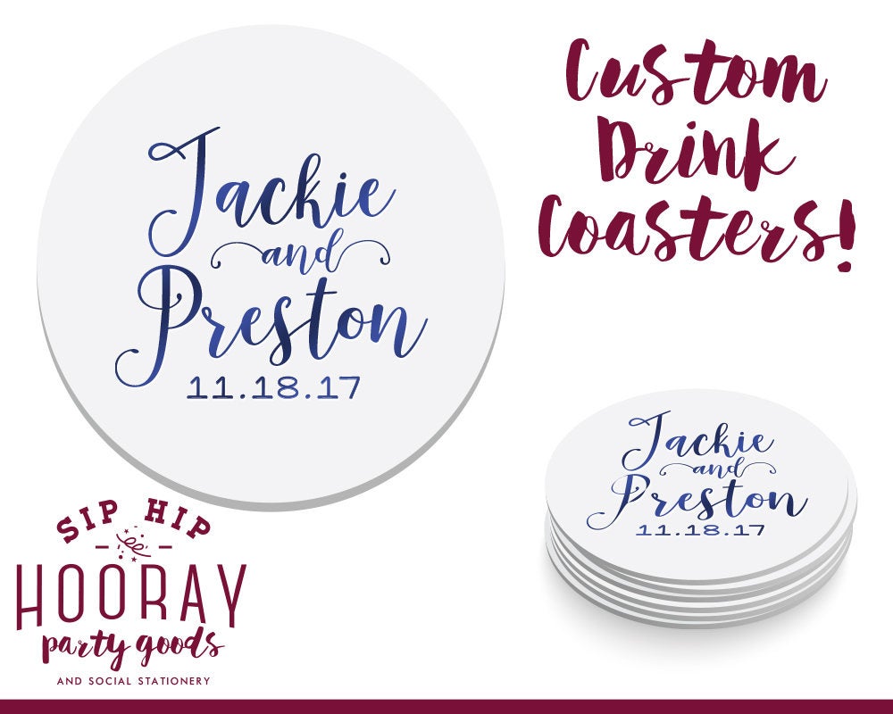 Couple Name Coaster Design #1745