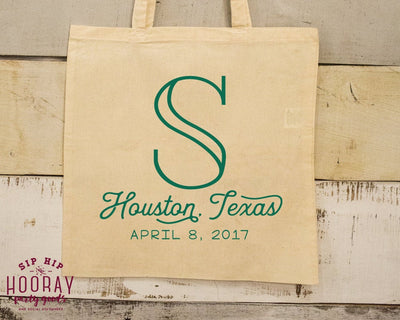 Monogrammed Wedding Tote Bags #1715