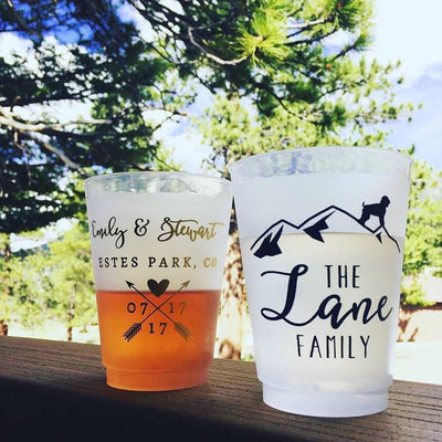 Vacation Home Frosted Cups
