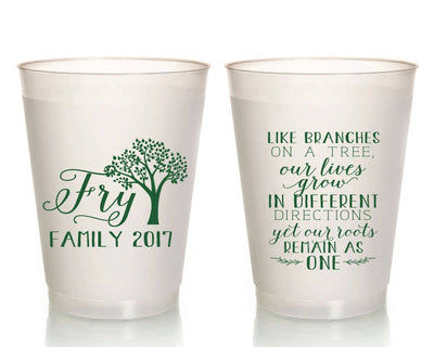 Family Tree Frosted Cups #1746
