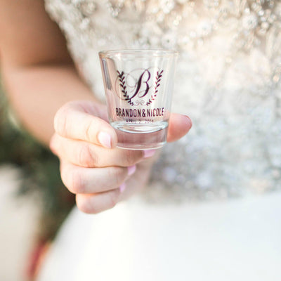 Cheers to Many Years Wedding Shot Glasses #1720