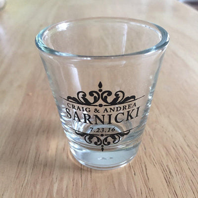 Cheers to Many Years Wedding Shot Glasses #1720
