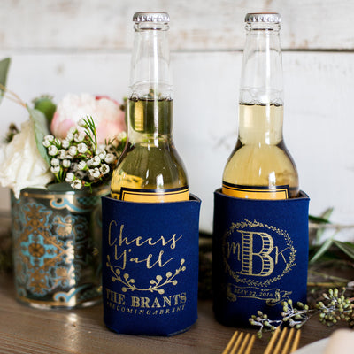 Salud Y'all Monogrammed Can Cooler