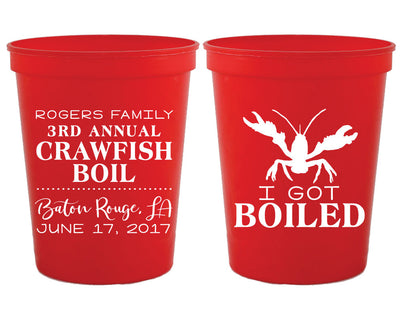 I Got Boiled Party Stadium Cups Design #1759