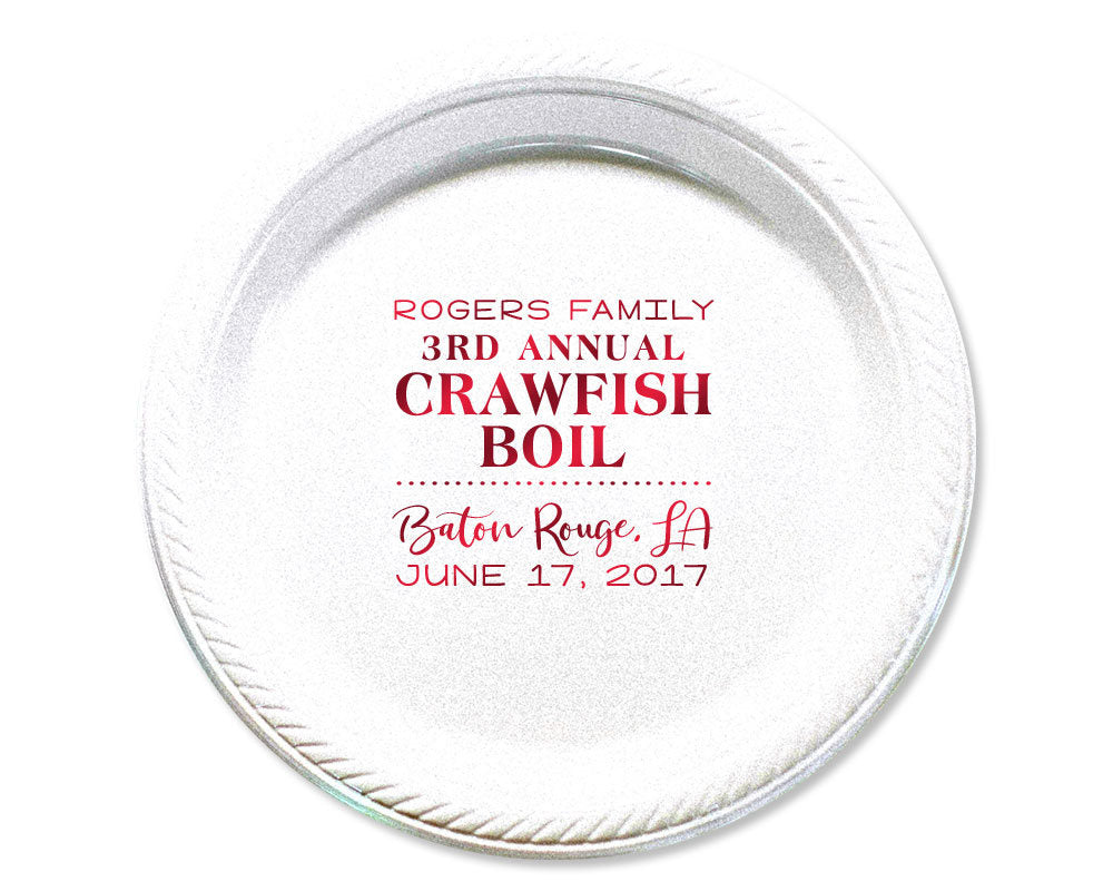 I Got Boiled Party Plate Design #1759
