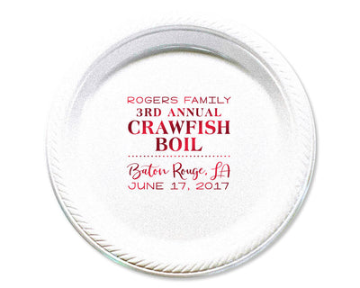 I Got Boiled Party Plate Design #1759