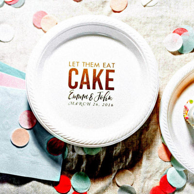 Country Barn Wedding Cake Plates #1766