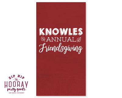 Friendsgiving Thanksgiving Guest Towel Napkins #1767
