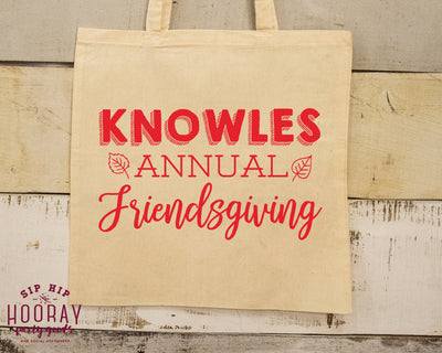 Friendsgiving Thanksgiving Party Custom Tote Bags #1767