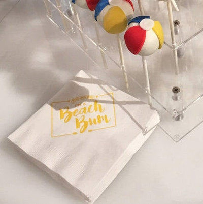 Fun Fact Wedding Beverage Napkins #0211