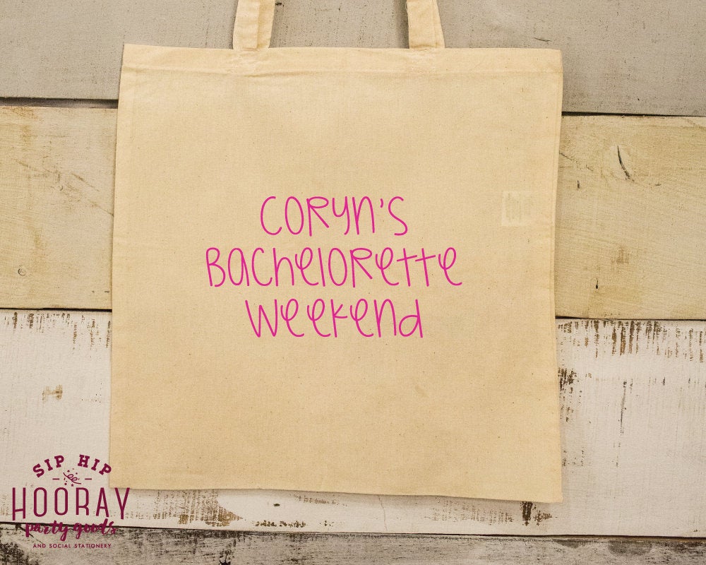Bachelorette Weekend Bach Bash Girls Trip Tote Bag 1798