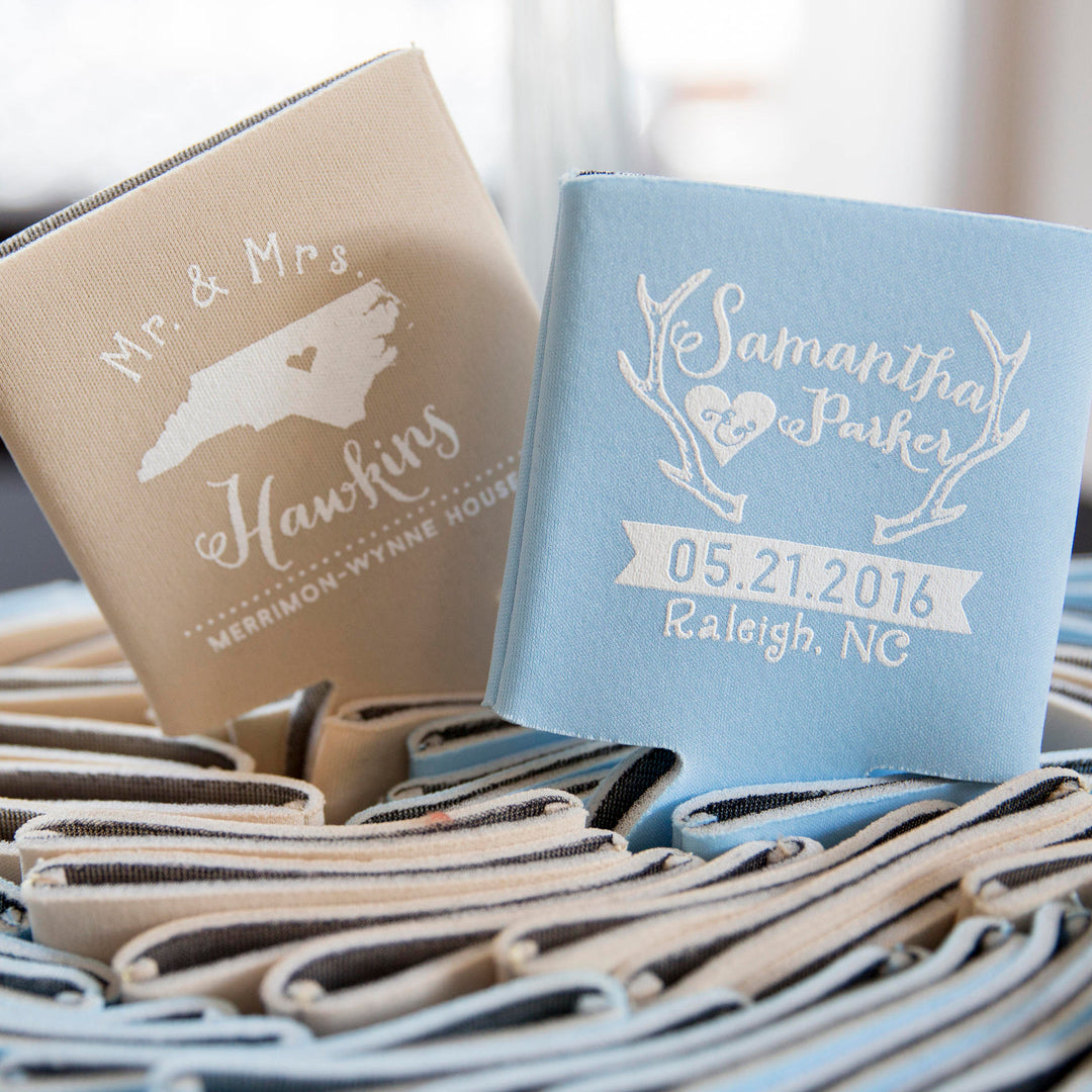 Personalized Wedding Can Cooler – SipHipHooray