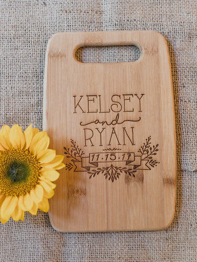Custom Monogram Cutting Board