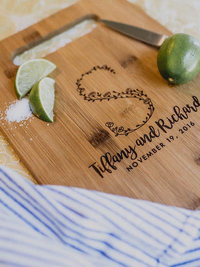 Custom Monogram Cutting Board