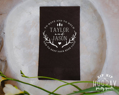 To Have and To Hold Guest Towel Design #1382