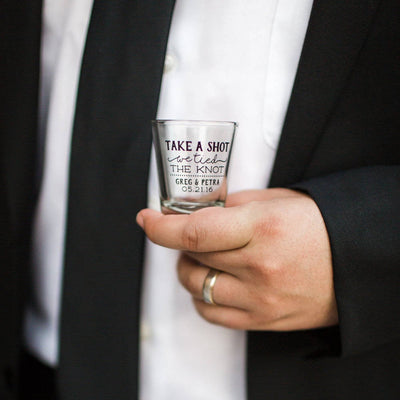 Tied the Knots Wedding Shot Glasses #1514