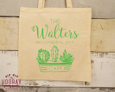 Cactus Theme Wedding Welcome Tote Bag 1803