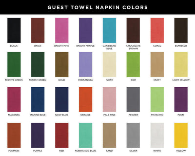 Personalized Monogram Guest Towels